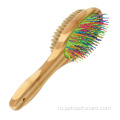Бамбуковая деревянная кошачья расчесать расчесать расческу для ухода за волосами